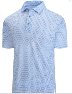 Polos | Irish Coffee Performance Mesh Polo Liberty Blue –  Mens Mens Liberty Blue