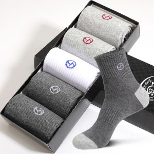 Socks | Solid Rib Crew Sock Charcoal –  Mens Accessories Charcoal