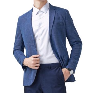 Sport Coats | Clyde Plaid Soft Jacket Navy –  Mens Clothing Mens