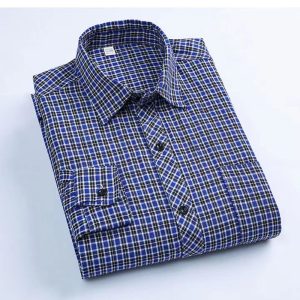 Sport Shirts | Welland Flannelite Cotton-Stretch Sport Shirt Regatta Blue –  Mens Mens Mens